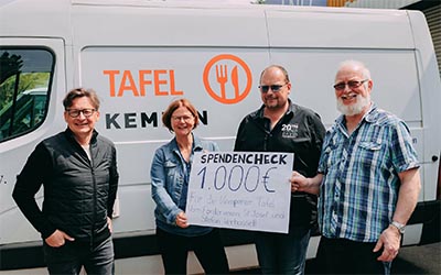 1000 Euro Spende an Kempener Tafel